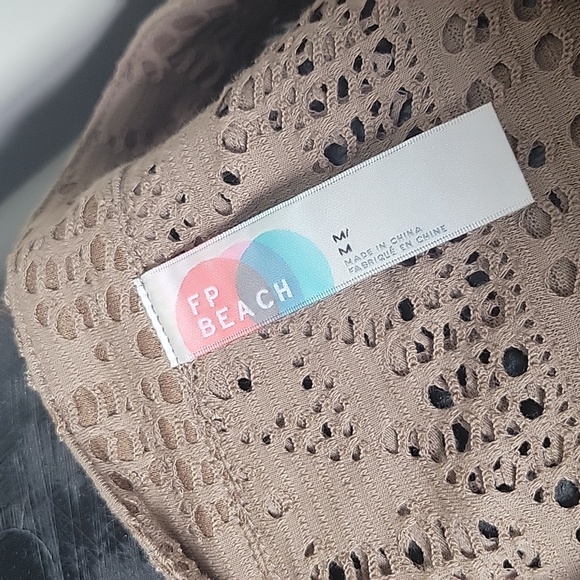 Free People Beach Dolman Dress Cover Up Button Down Oversized M U Hem - Picture 8 of 9